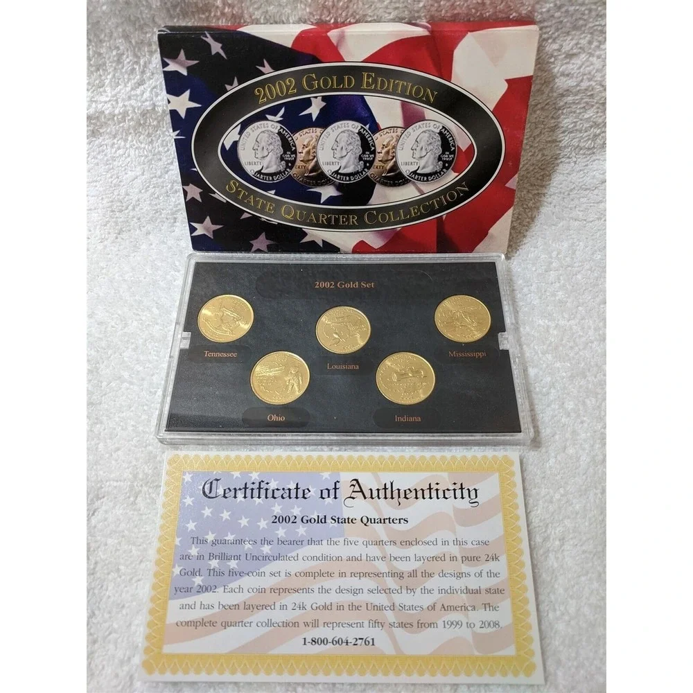 2002 D‎ Gold Edition State Quarter Collection Brilliant Uncirculated
